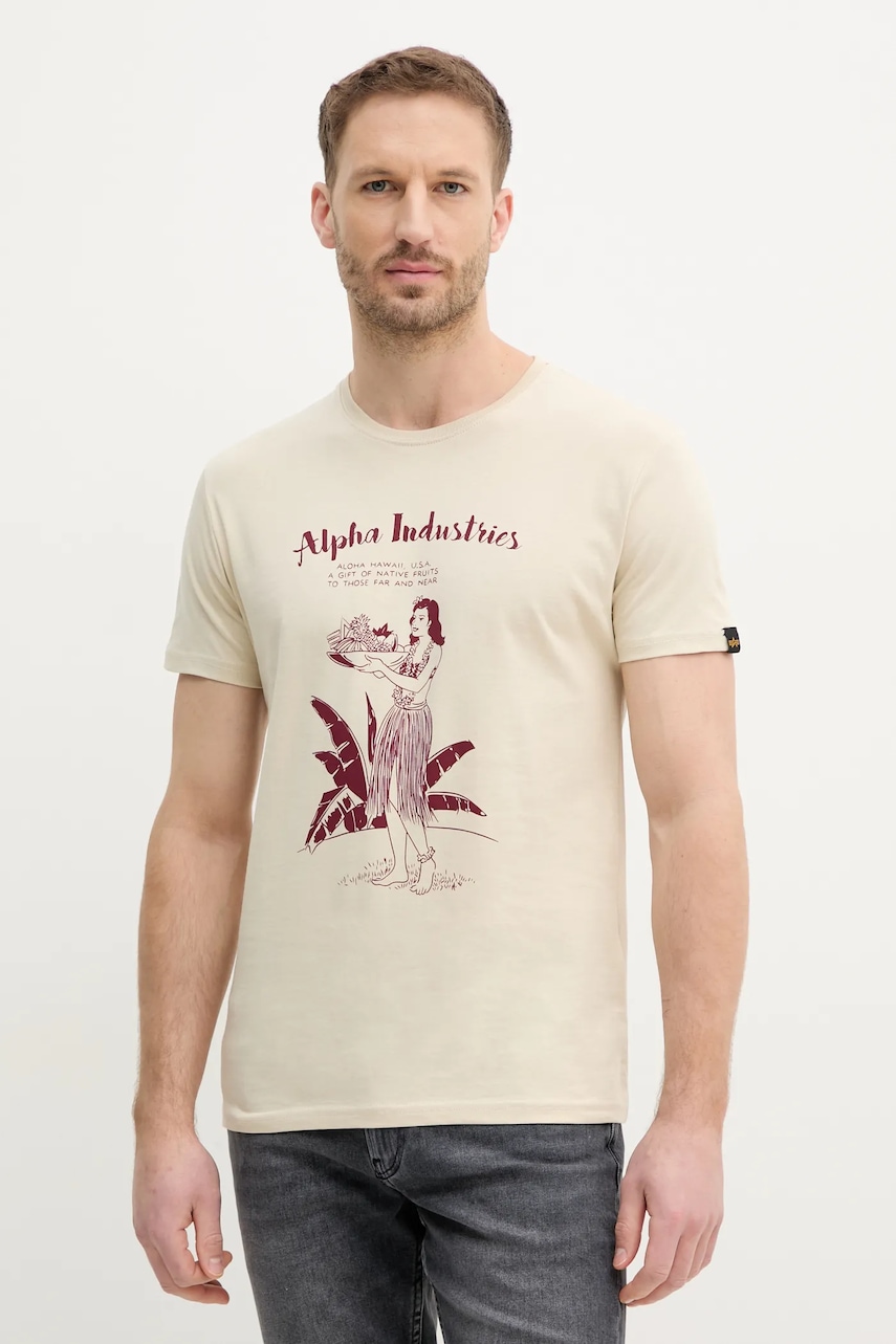 Alpha Industries  Bavlněné tričko  Alpha Hawaii T