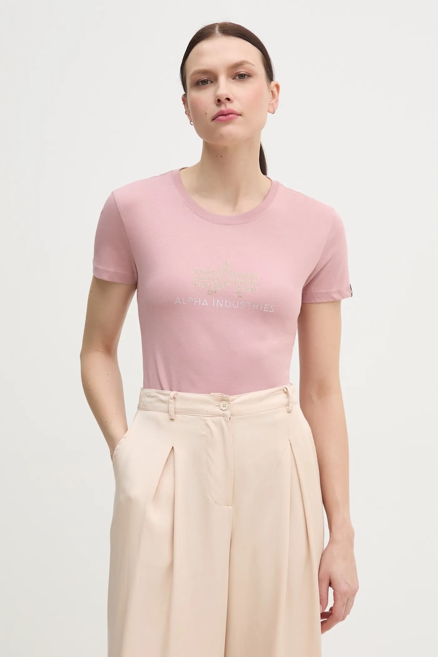 Alpha Industries  Bavlněné tričko  Crystal T Wmn