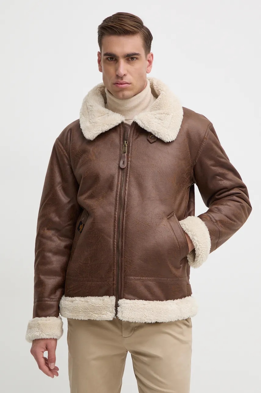 Alpha Industries  Bunda  B-3 Faux Leather Bomber
