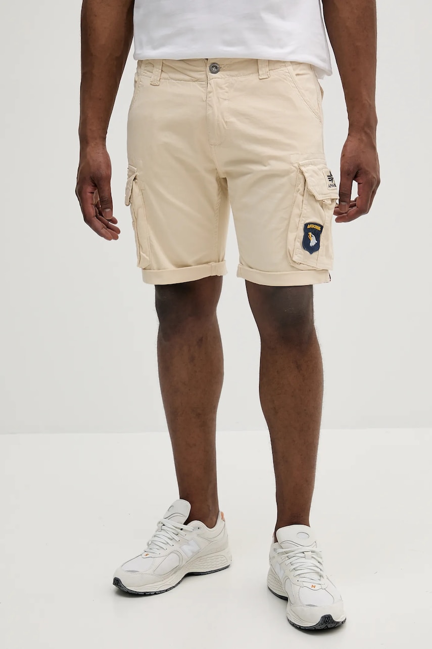 Alpha Industries  cargo šortky pánské bavlněné s elastanem