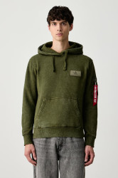 Alpha Industries  mikina s kapucí pánská s bavlnou Backprint Vintage