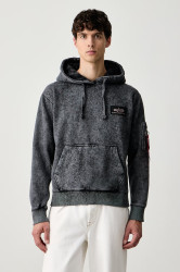 Alpha Industries  mikina s kapucí pánská s bavlnou Backprint Vintage