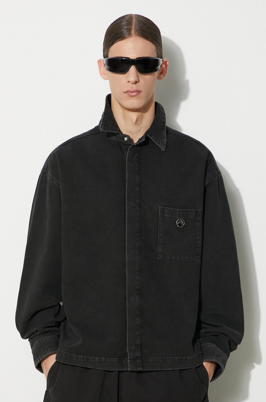 Ambush  Bavlněná košile  Boxy Fit Longleeve Denim Shirt