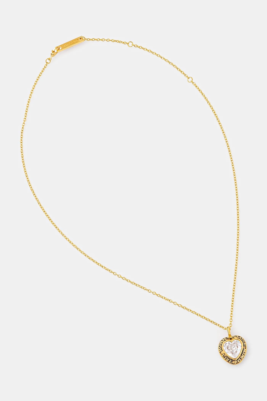 Ambush  Stříbrný náhrdelník  Heart Class Ring Charm Necklace