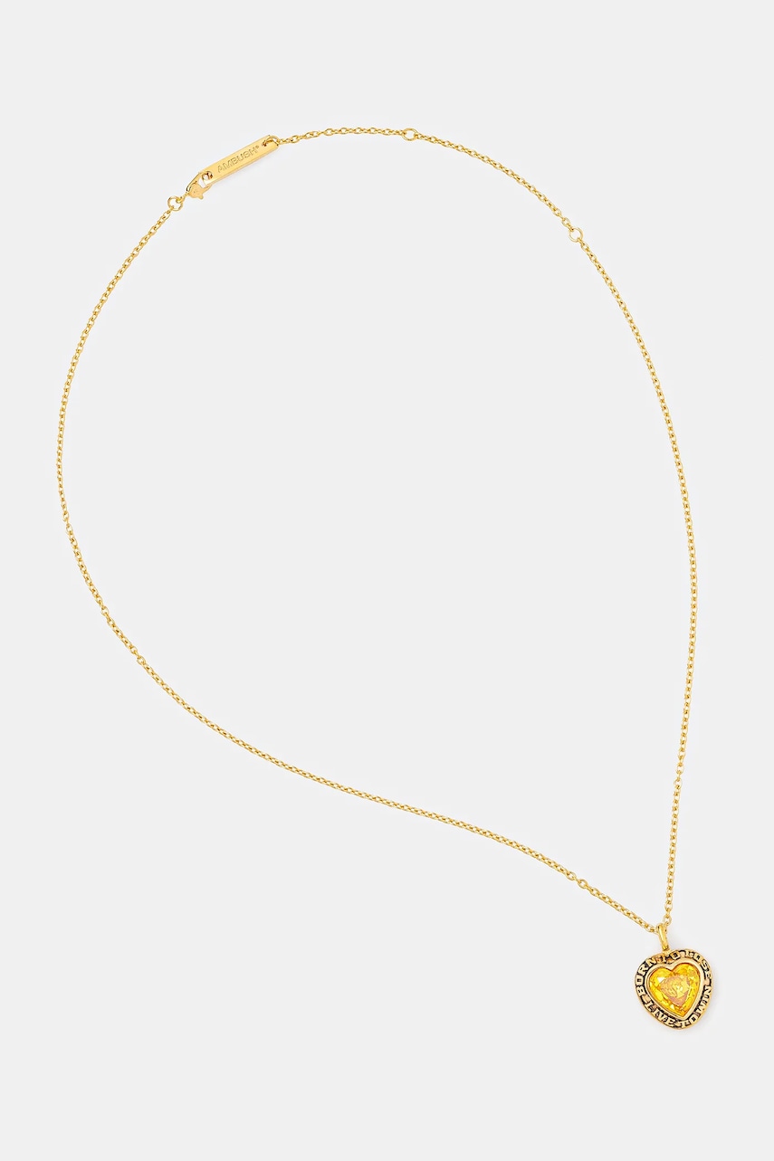 Ambush  Stříbrný náhrdelník  Heart Class Ring Charm Necklace