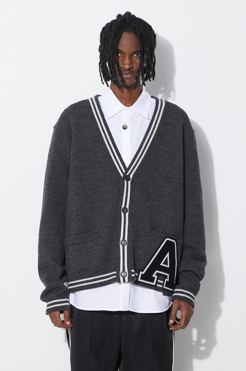 Ambush  Vlněný svetr  A Patch Knit Cardigan