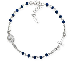 Amen Originální stříbrný náramek s krystaly Rosary BROBBL3