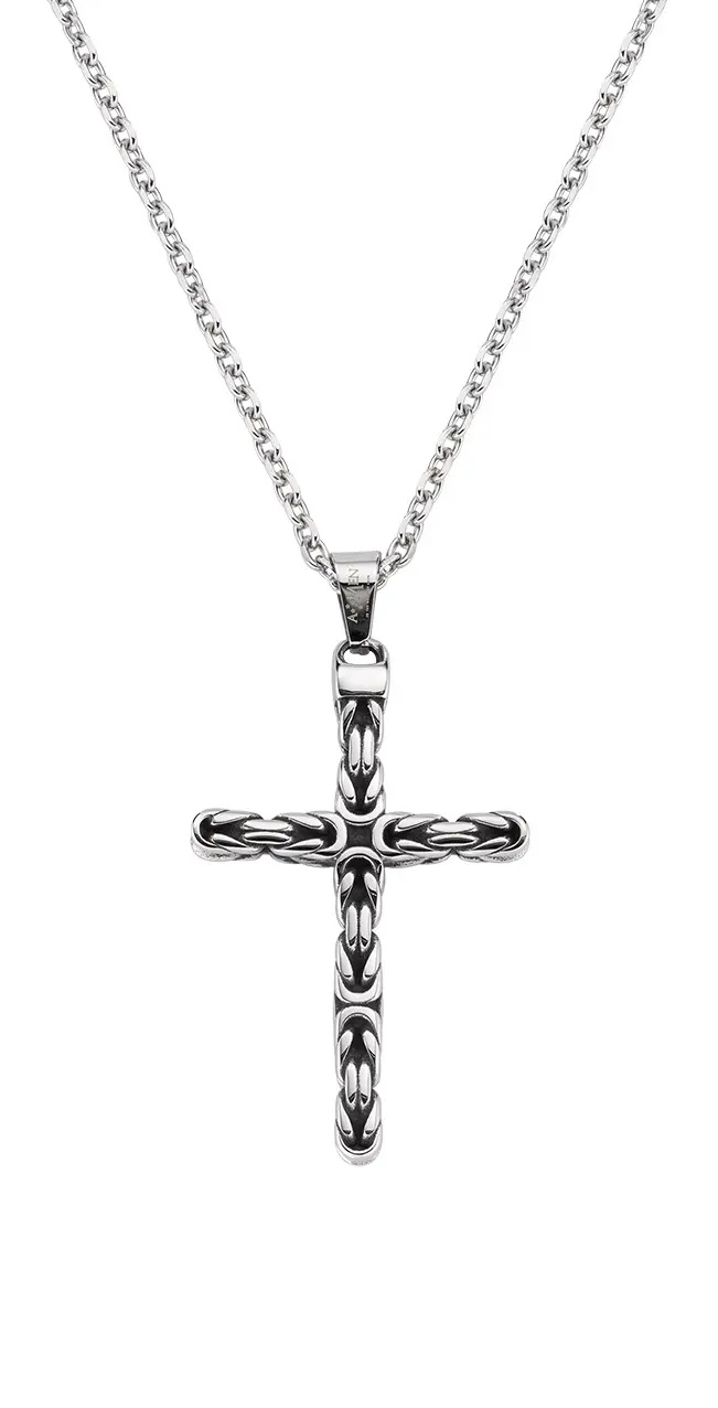 Amen Pánský ocelový náhrdelník Kříž ACCL001 (řetízek, přívěsek)
