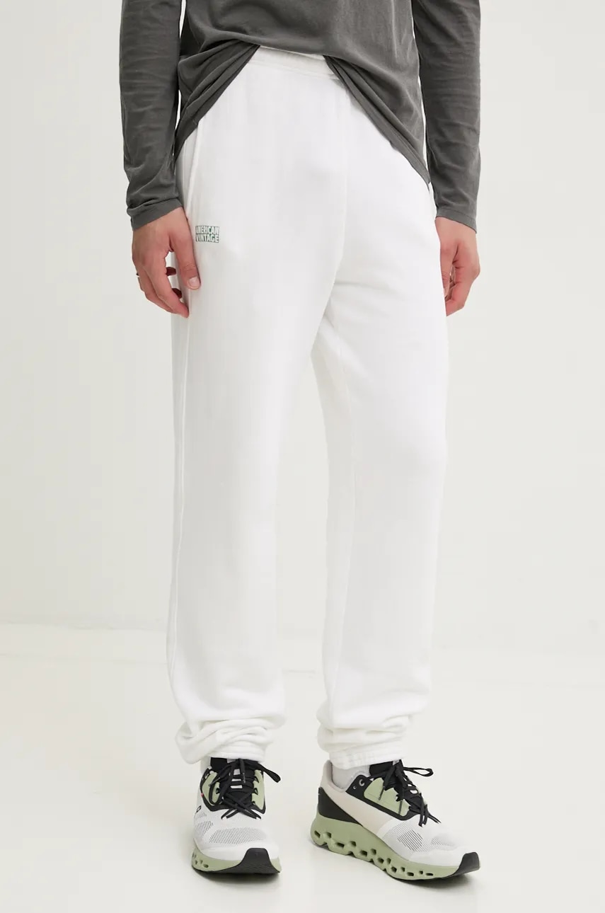American Vintage  tepláky pánské bavlněné s elastanem JOGGING AMPLE