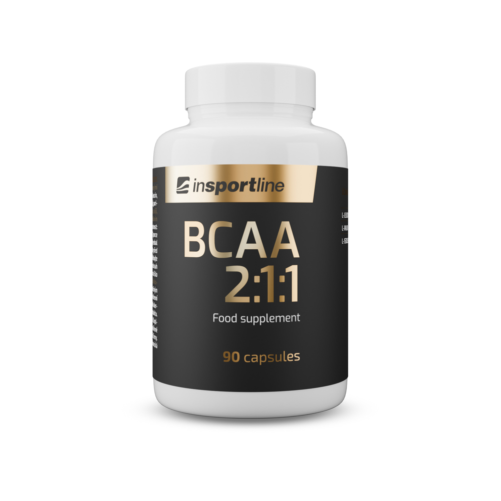 Aminokyseliny inSPORTline BCAA 2:1:1, 90 kapslí