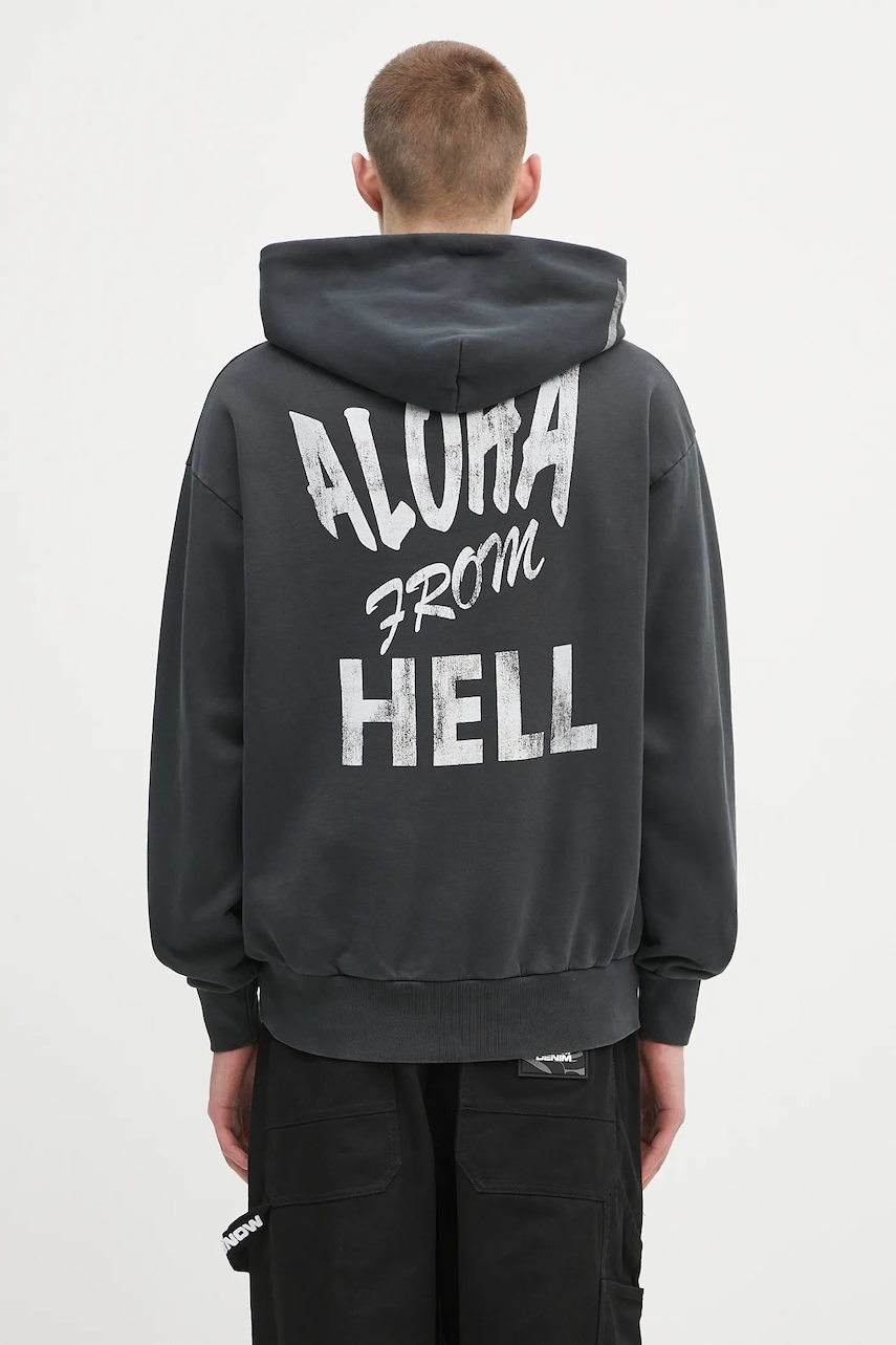 Aries  Bavlněná mikina  Faded Aloha From Hell Hoodie