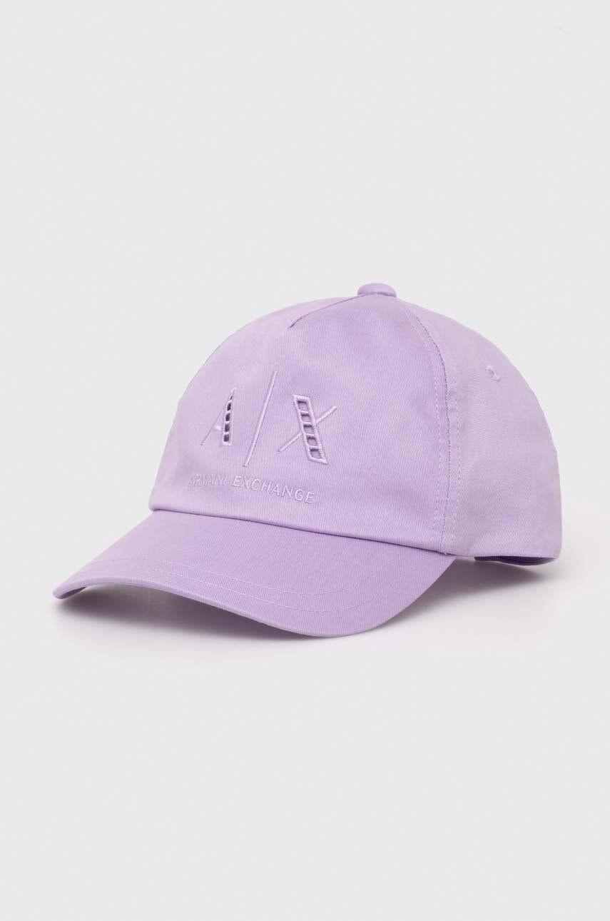 Armani Exchange  Bavlněná baseballová čepice
