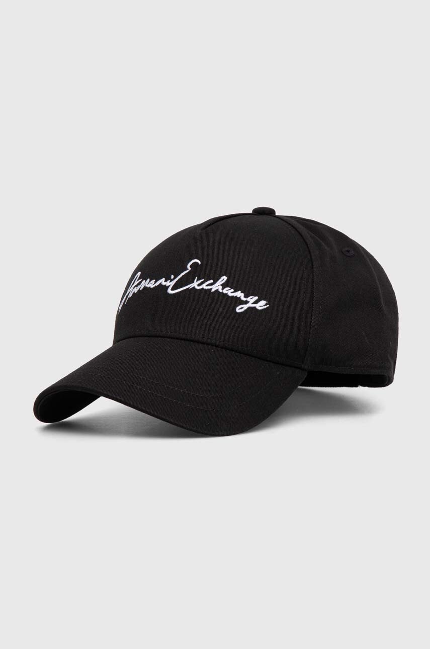 Armani Exchange  Bavlněná baseballová čepice