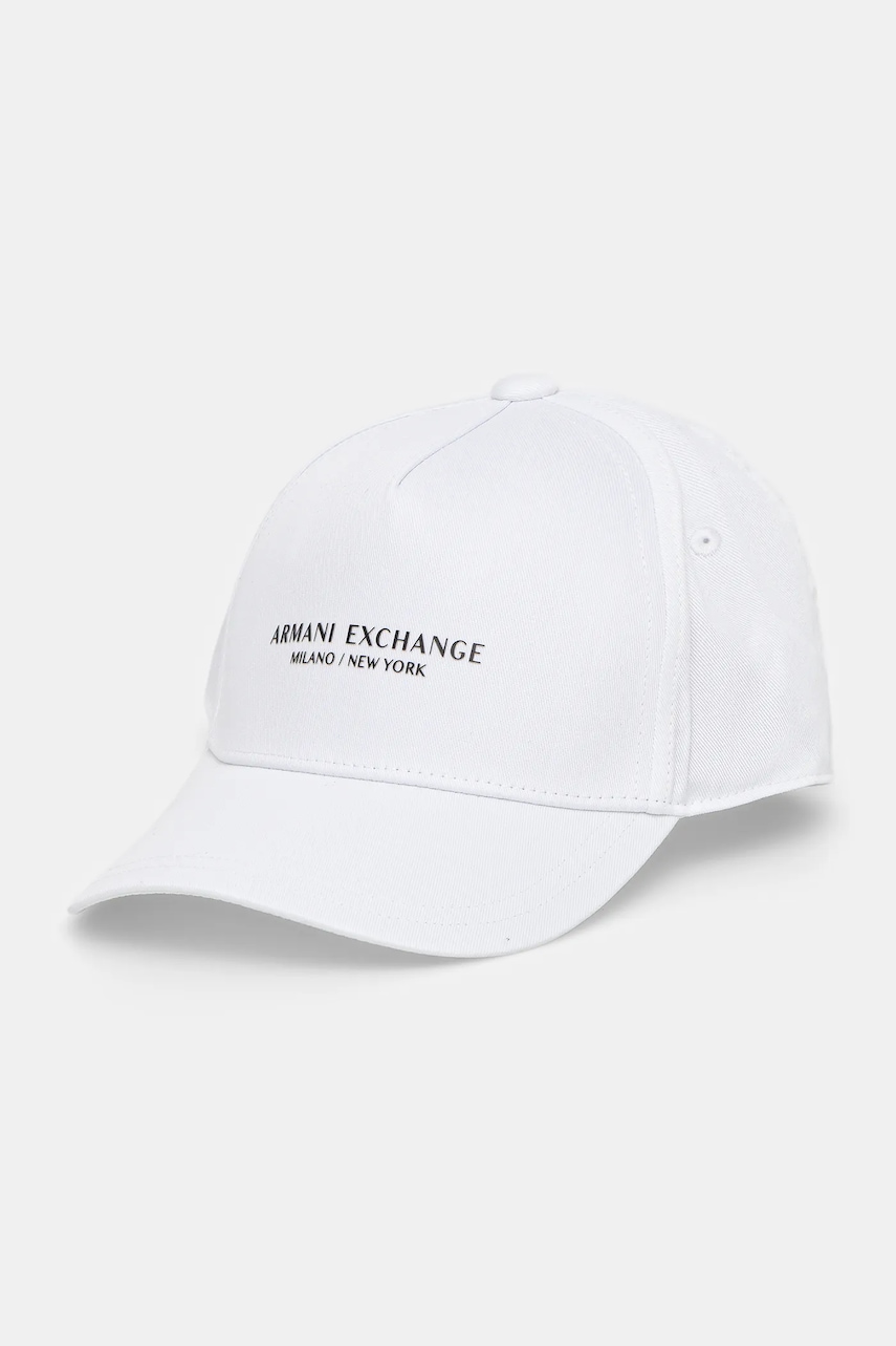 Armani Exchange  Bavlněná baseballová čepice