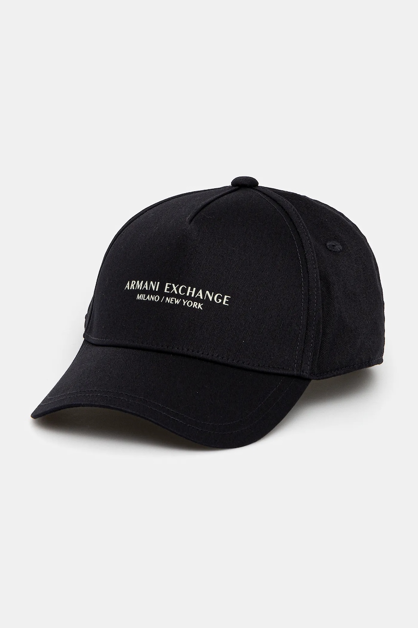 Armani Exchange  Bavlněná baseballová čepice