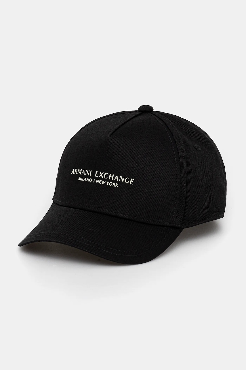 Armani Exchange  Bavlněná baseballová čepice