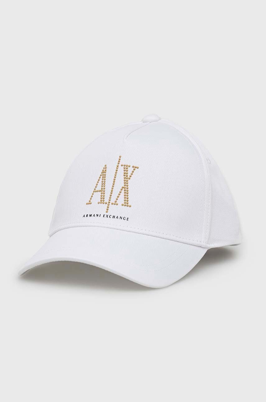 Armani Exchange  Bavlněná baseballová čepice