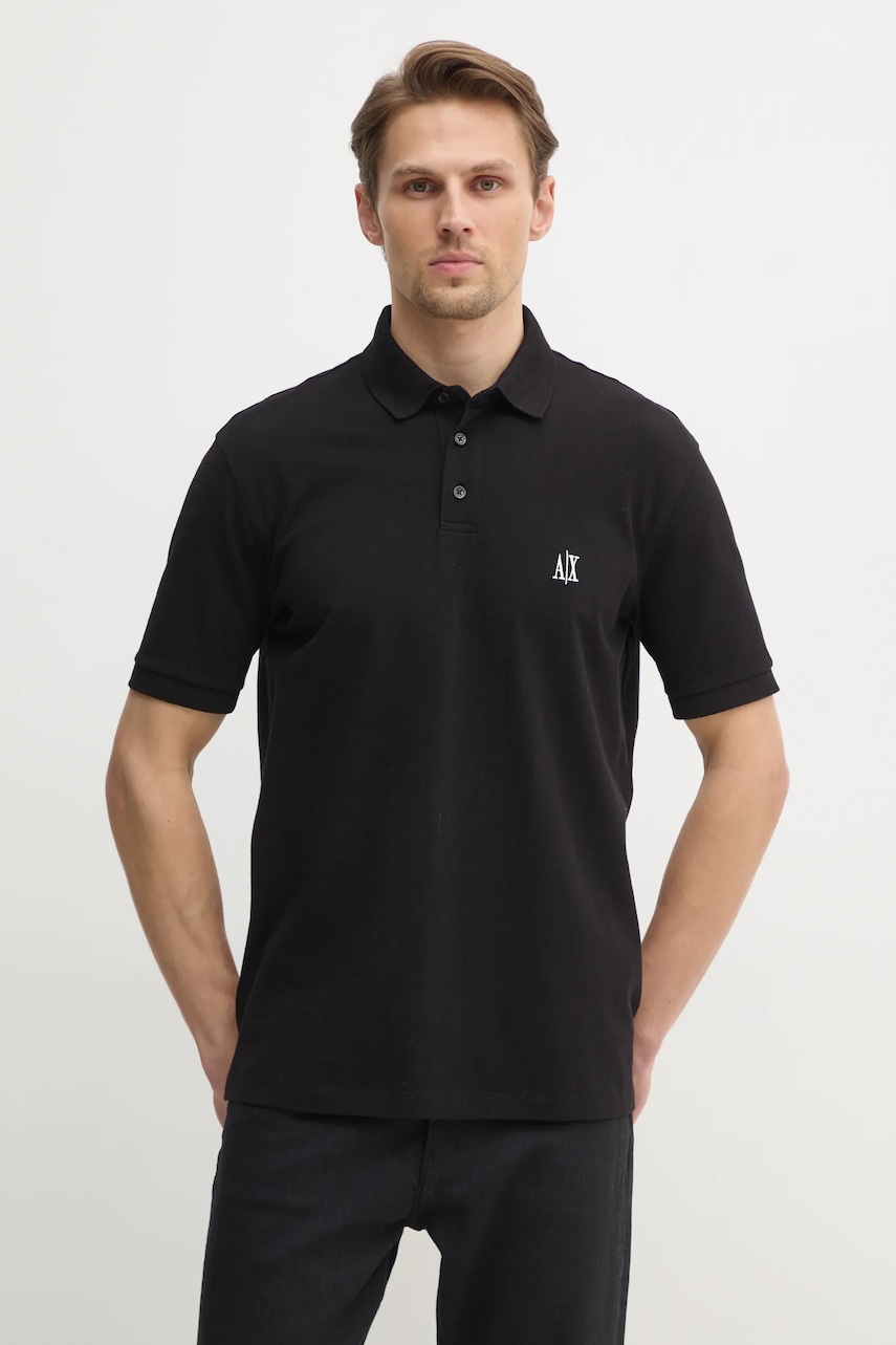 Armani Exchange  Bavlněné polo tričko