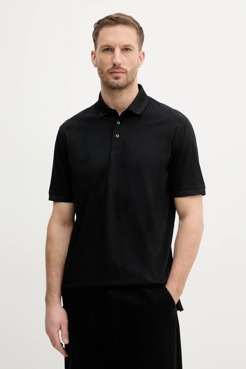 Armani Exchange  Bavlněné polo tričko