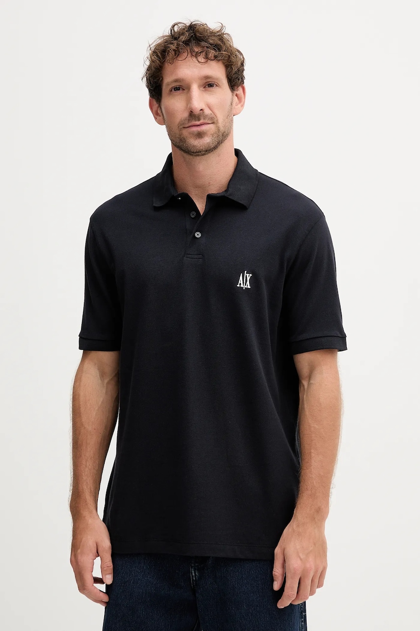 Armani Exchange  Bavlněné polo tričko