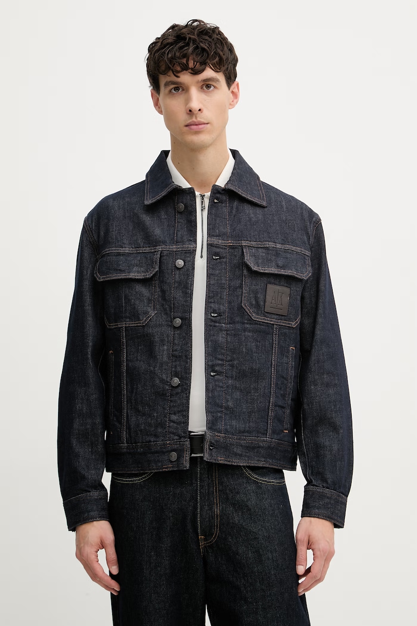 Armani Exchange bunda pánská džínová