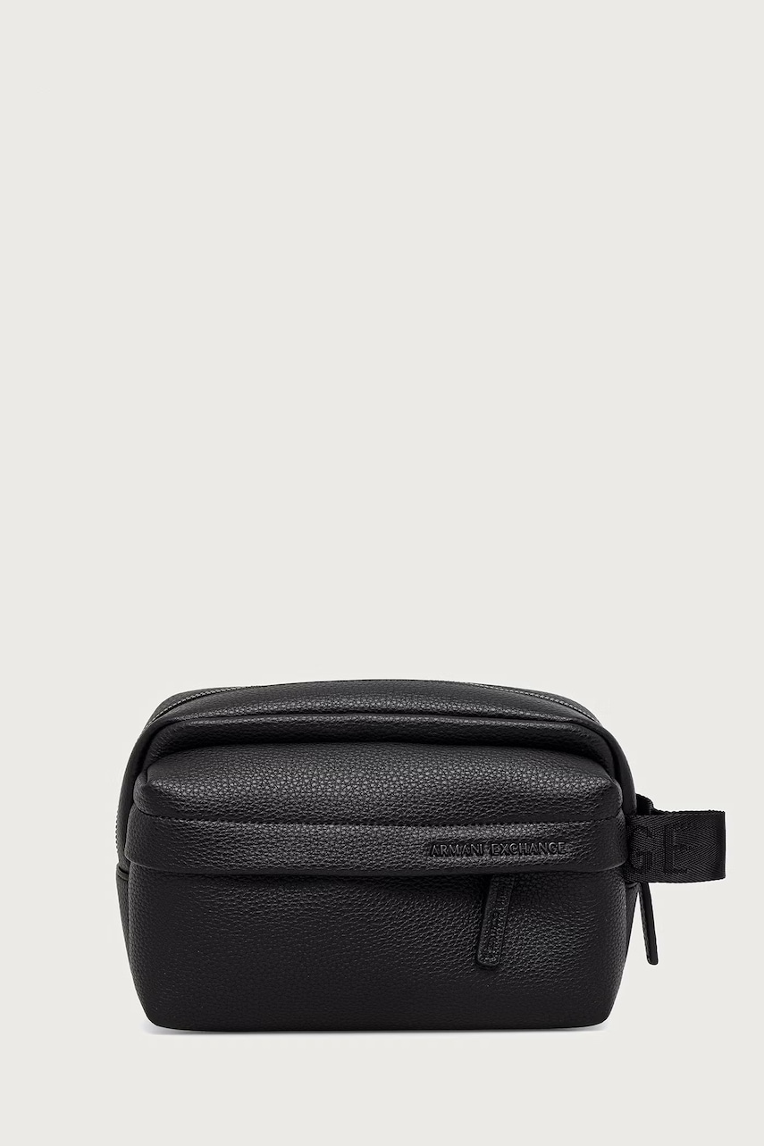 Armani Exchange  Kosmetická taštička pánská z imitace kůže