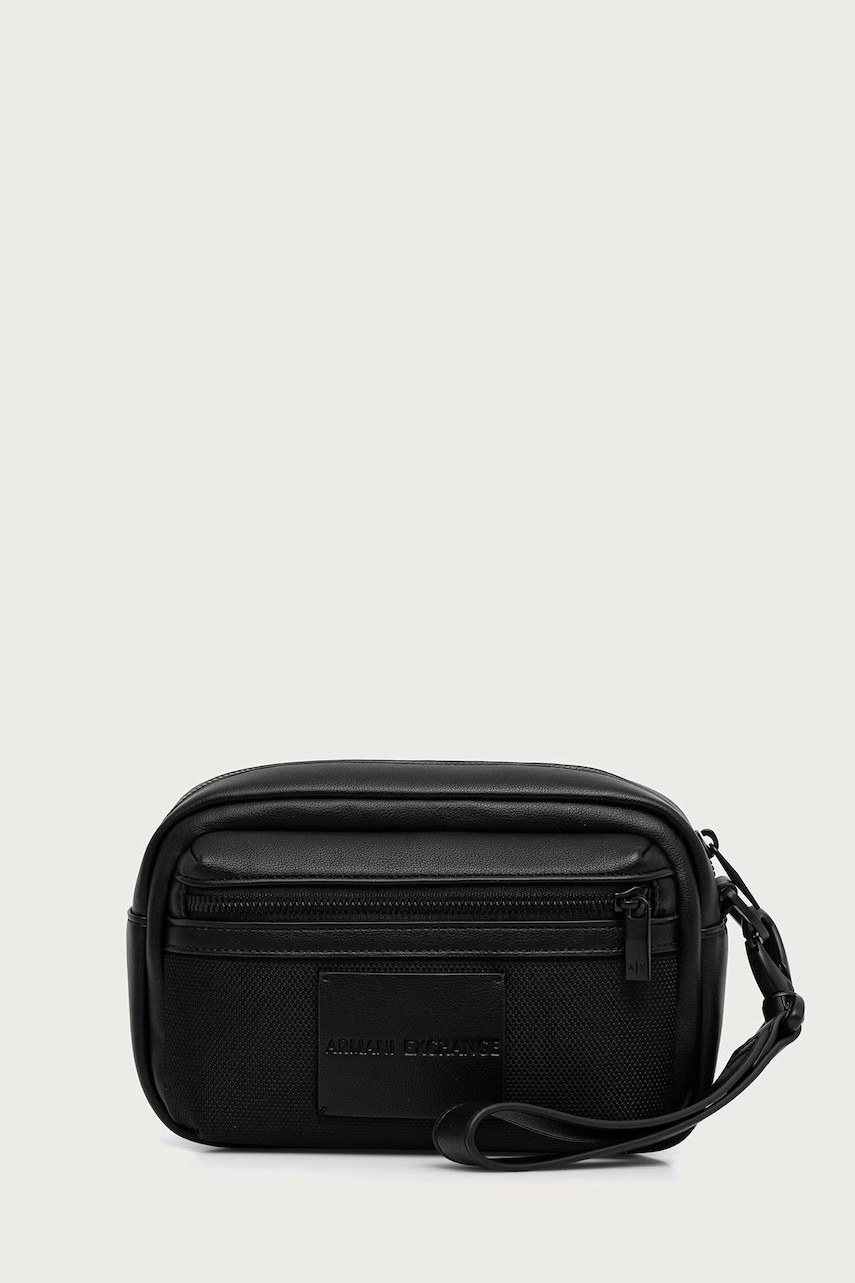 Armani Exchange  Kosmetická taštička pánská z imitace kůže