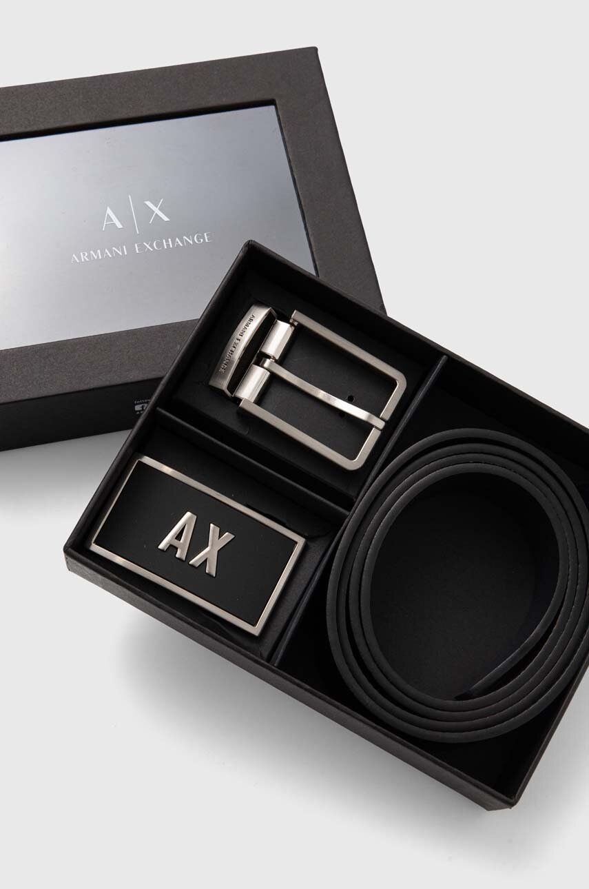 Armani Exchange  Oboustranný kožený pásek