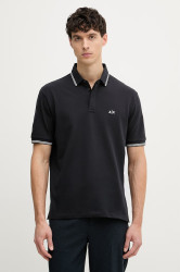 Armani Exchange polo pánské bavlněné s elastanem