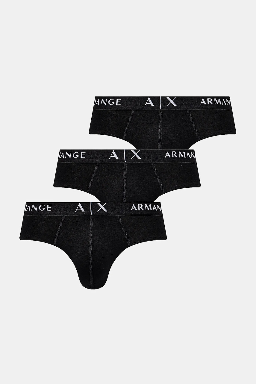 Armani Exchange  slipy pánské bavlněné s elastanem 3-pack