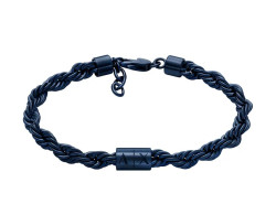 Armani Exchange Stylový pánský pozlacený náramek z oceli AXG0165470