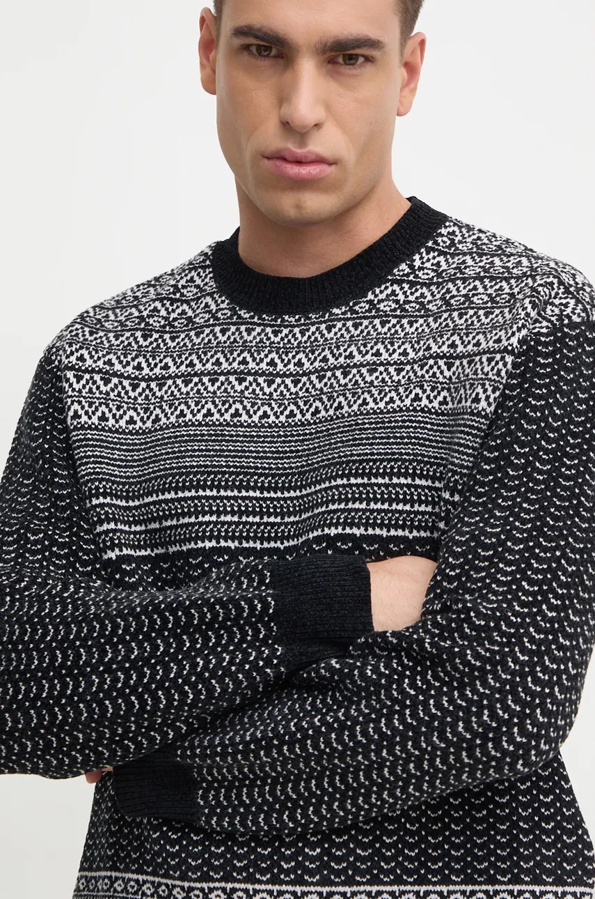 Armani Exchange  Svetr z vlněné směsi