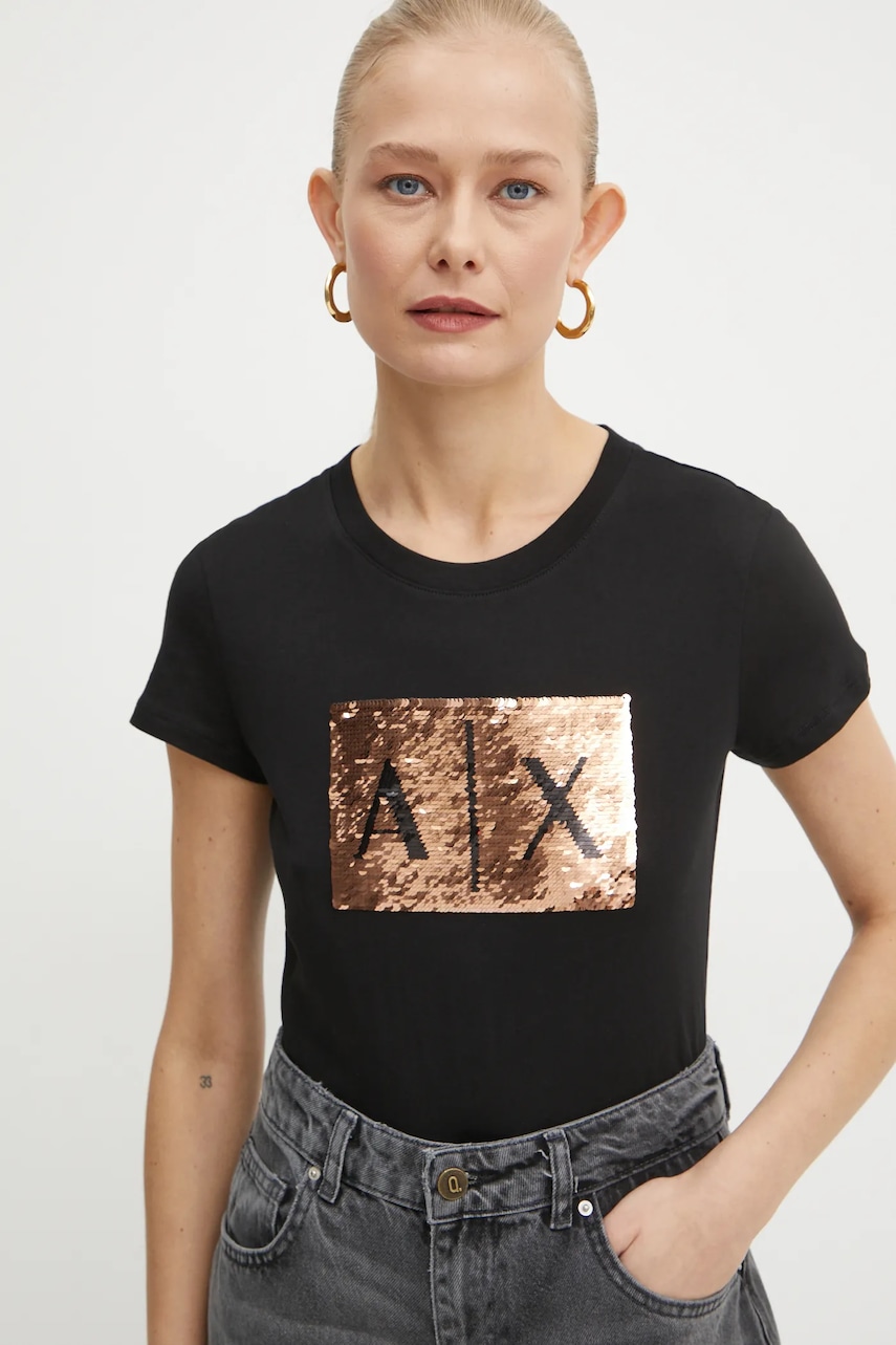 Armani Exchange  tričko dámské bavlněné