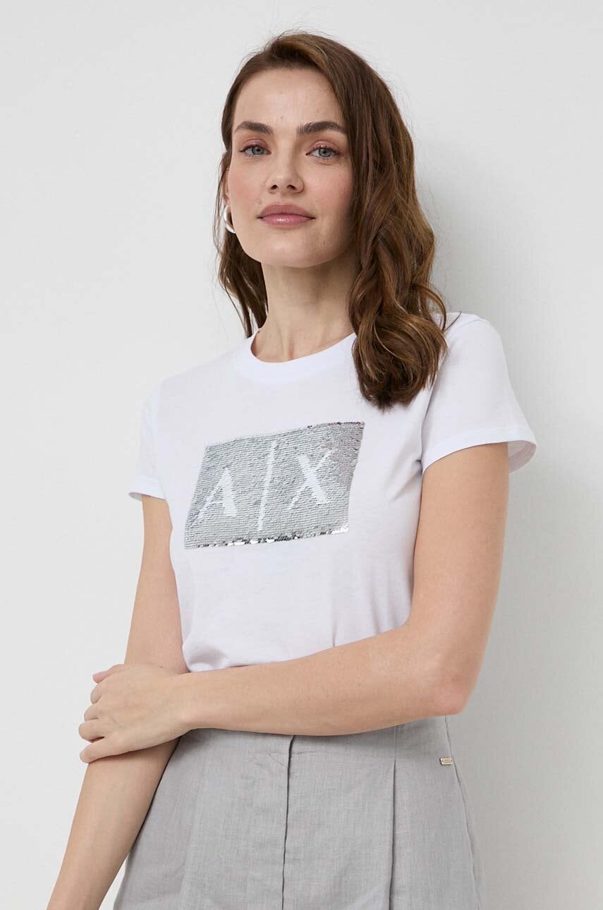 Armani Exchange  tričko dámské bavlněné