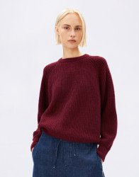 Armedangels Rib Knit Sweater 3639 velvet red XS