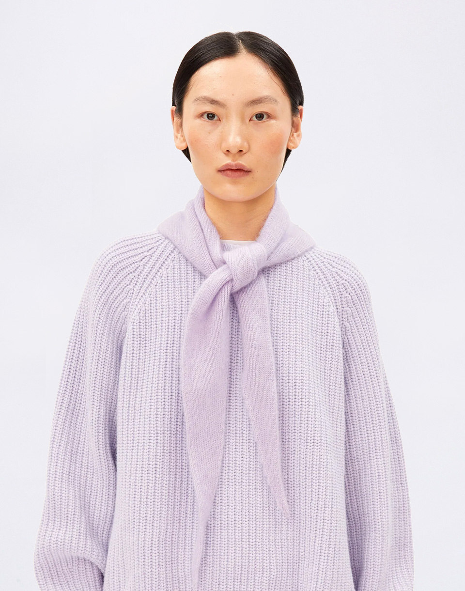 Armedangels Small Mohair Blend Scarf 3633 moonlit lilac