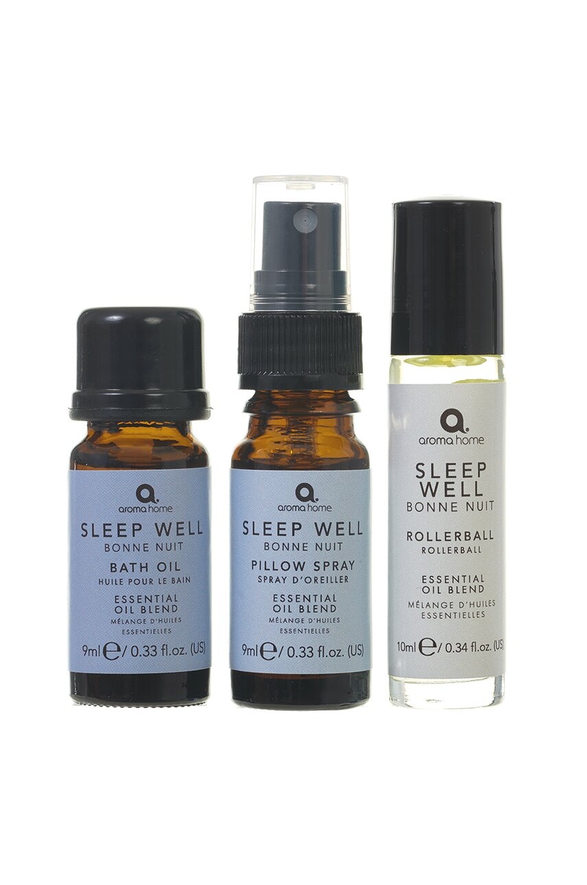 Aroma Home  Sada interiérového spreje, roll-onu a koupelového oleje  Sleep Well Set 3-pack
