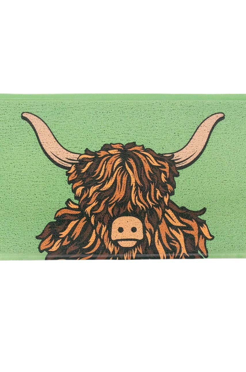 Artsy Doormats  Rohožka  Highland Cow Door
