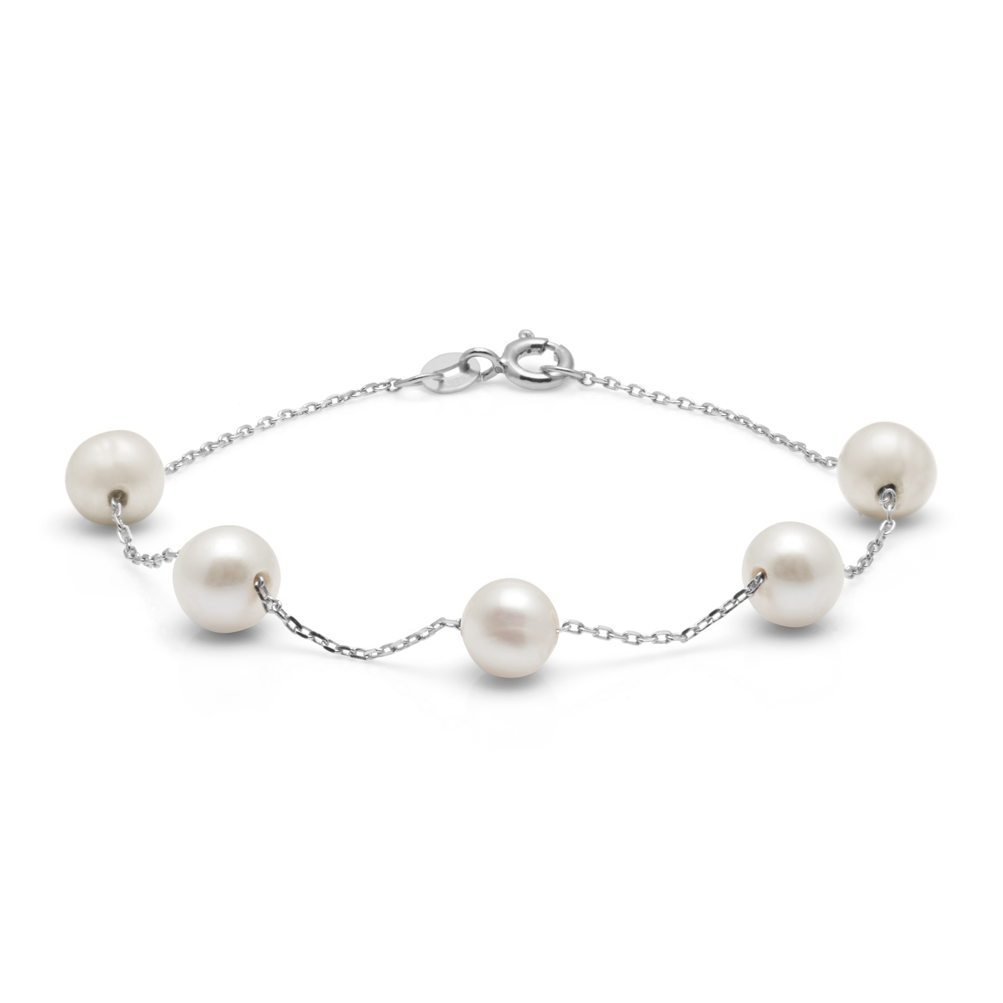AURA Stříbrný dámský náramek s pravými perlami Kyoto Pearl TKKP028C