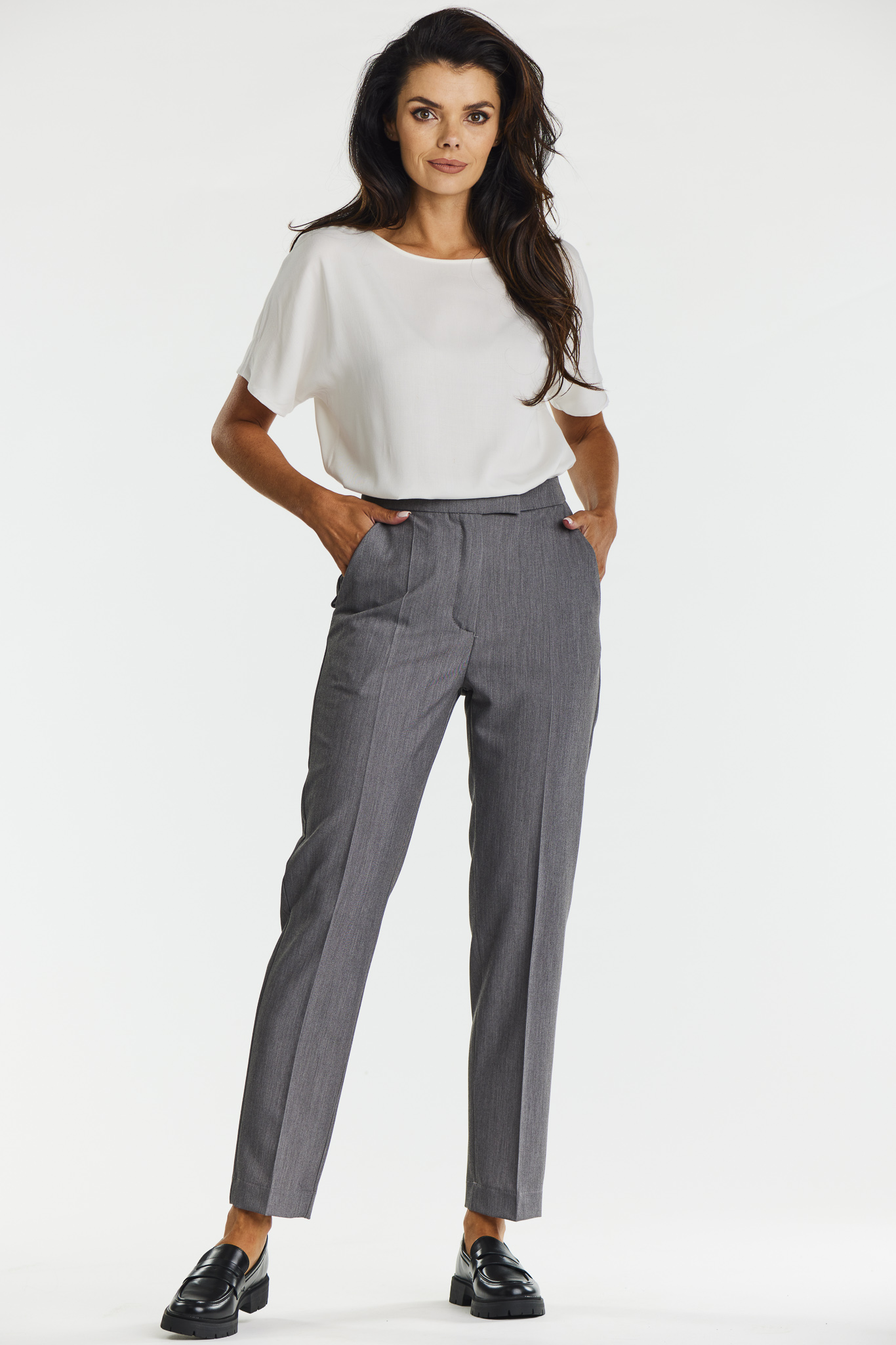 Awama Woman's Trousers A675 Grey
