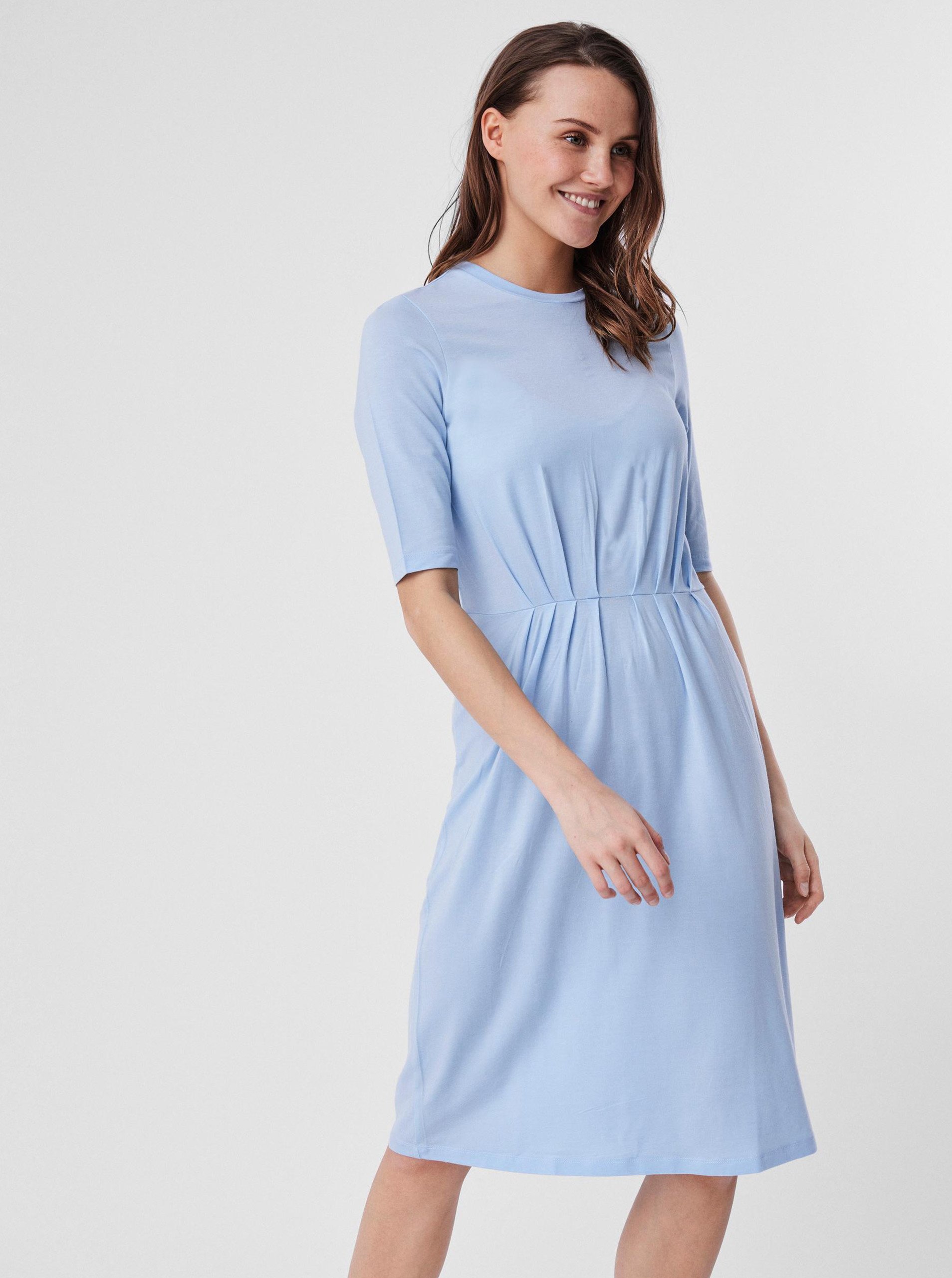 AWARE by VERO MODA Světle modré šaty VERO MODA Nava - Dámské