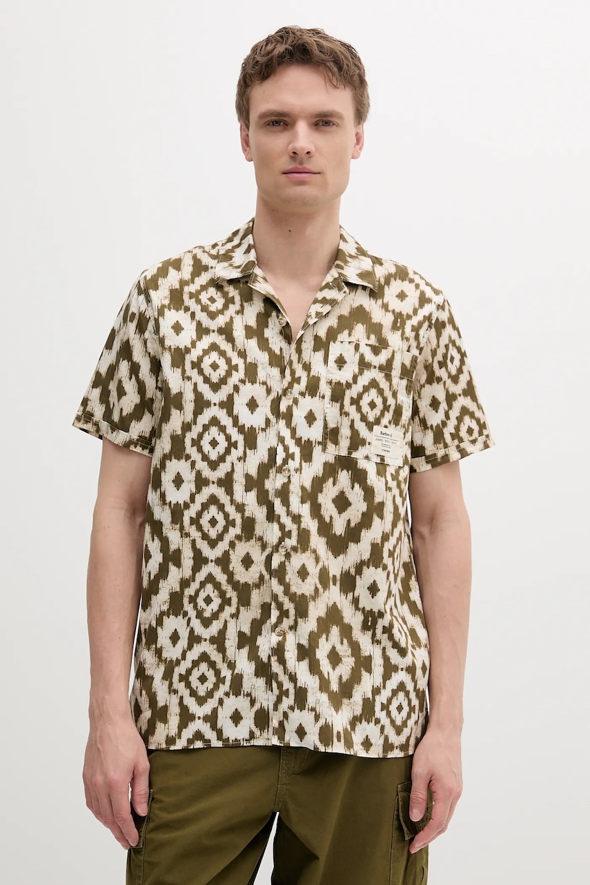 Barbour  Bavlněná košile  Homelane Printed S/S Relaxed Fit Shirt