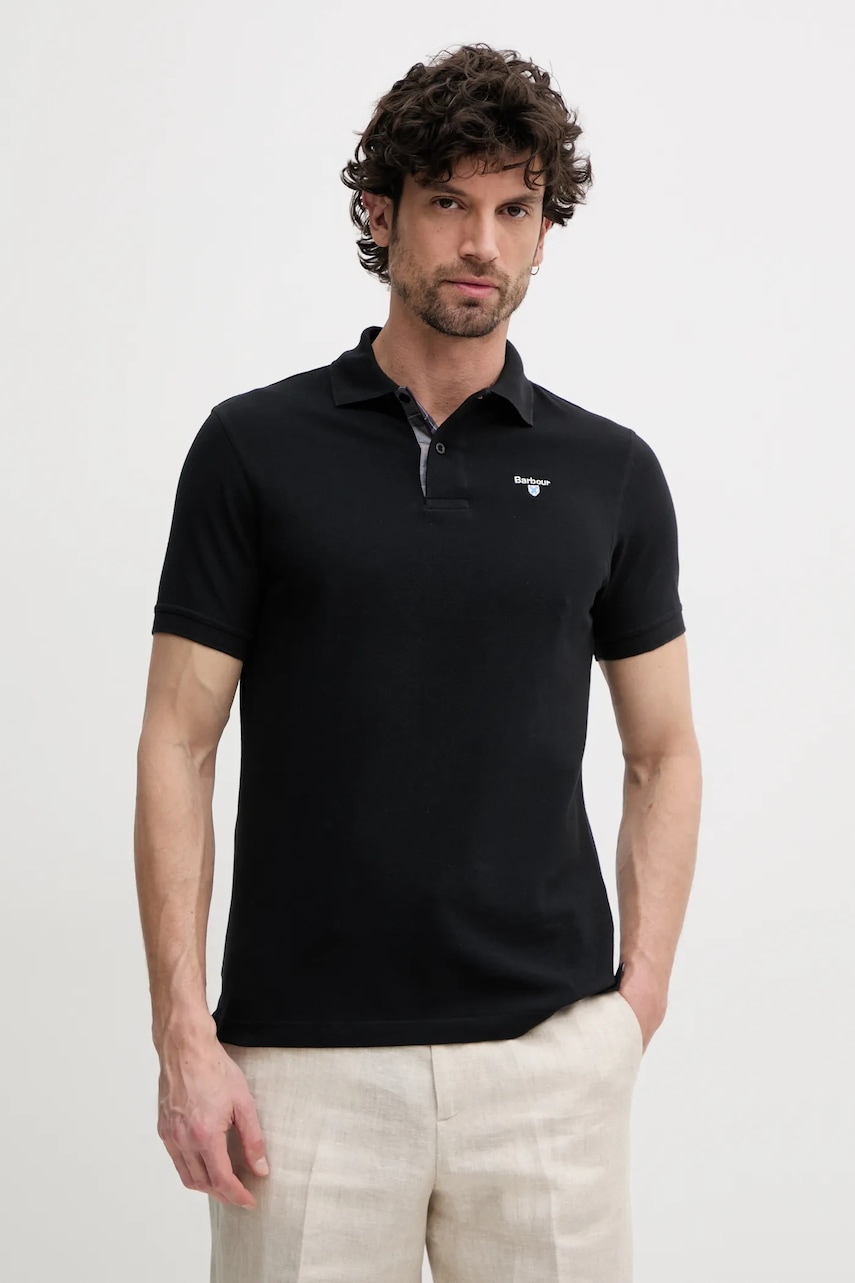 Barbour  Bavlněné polo tričko  Tartan Pique Polo Shirt
