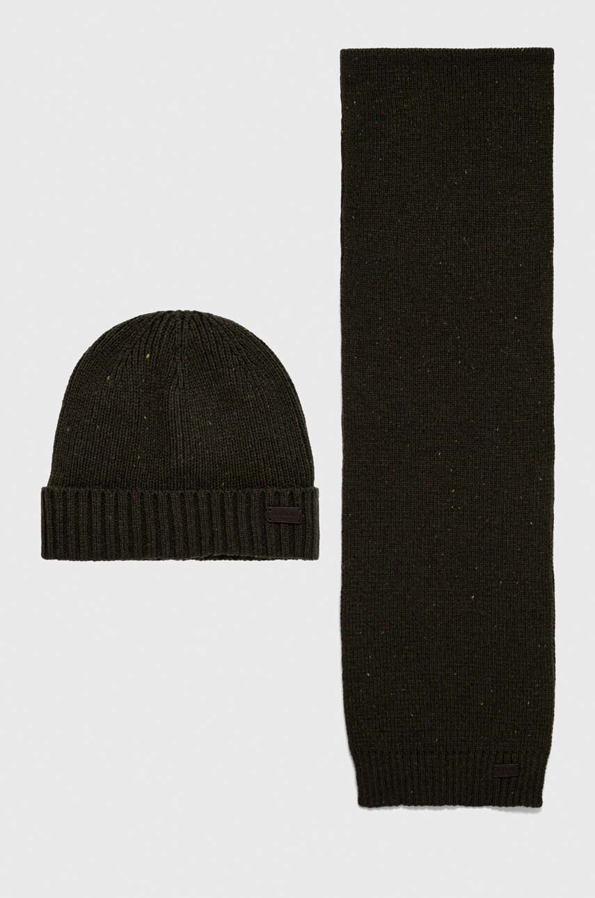 Barbour  Čepice a šála  Carlton Fleck Beanie & Scarf Gift Set