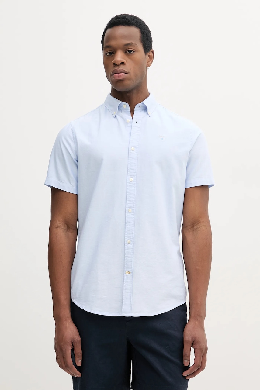 Barbour  oxfordská košile pánská bavlněná Oxtown S/S Tailored Shirt
