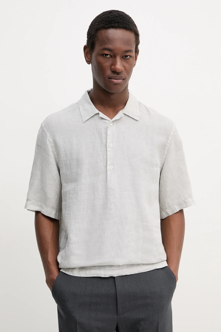 BARENA VENEZIA  Plátěné polo tričko  Camicia Mola
