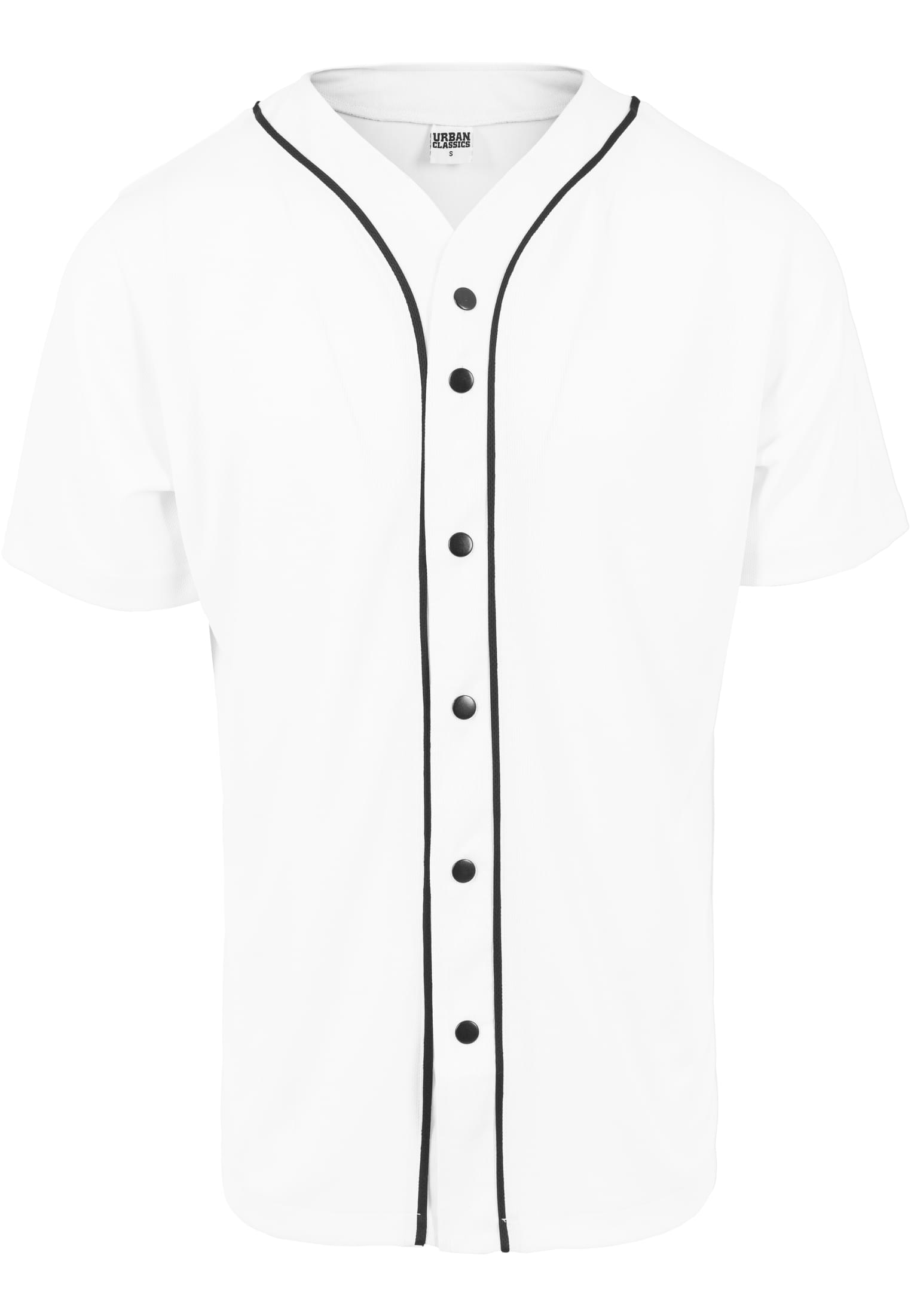 Baseballový síťovaný dres wht/blk