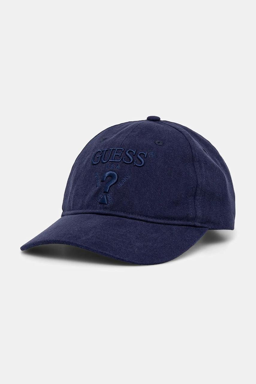 Bavlněná baseballová čepice Guess EMBROIDERED