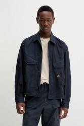 Bavlněná bunda G-Star tmavomodrá barva, přechodná, D26192-D387