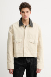 Bavlněná bunda Nanushka NM25FWJK07373 béžová barva, přechodná, NOWELL